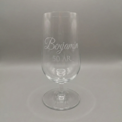 Den Personlige Ølgave – Rosendahl glas med Navn - 50 CL