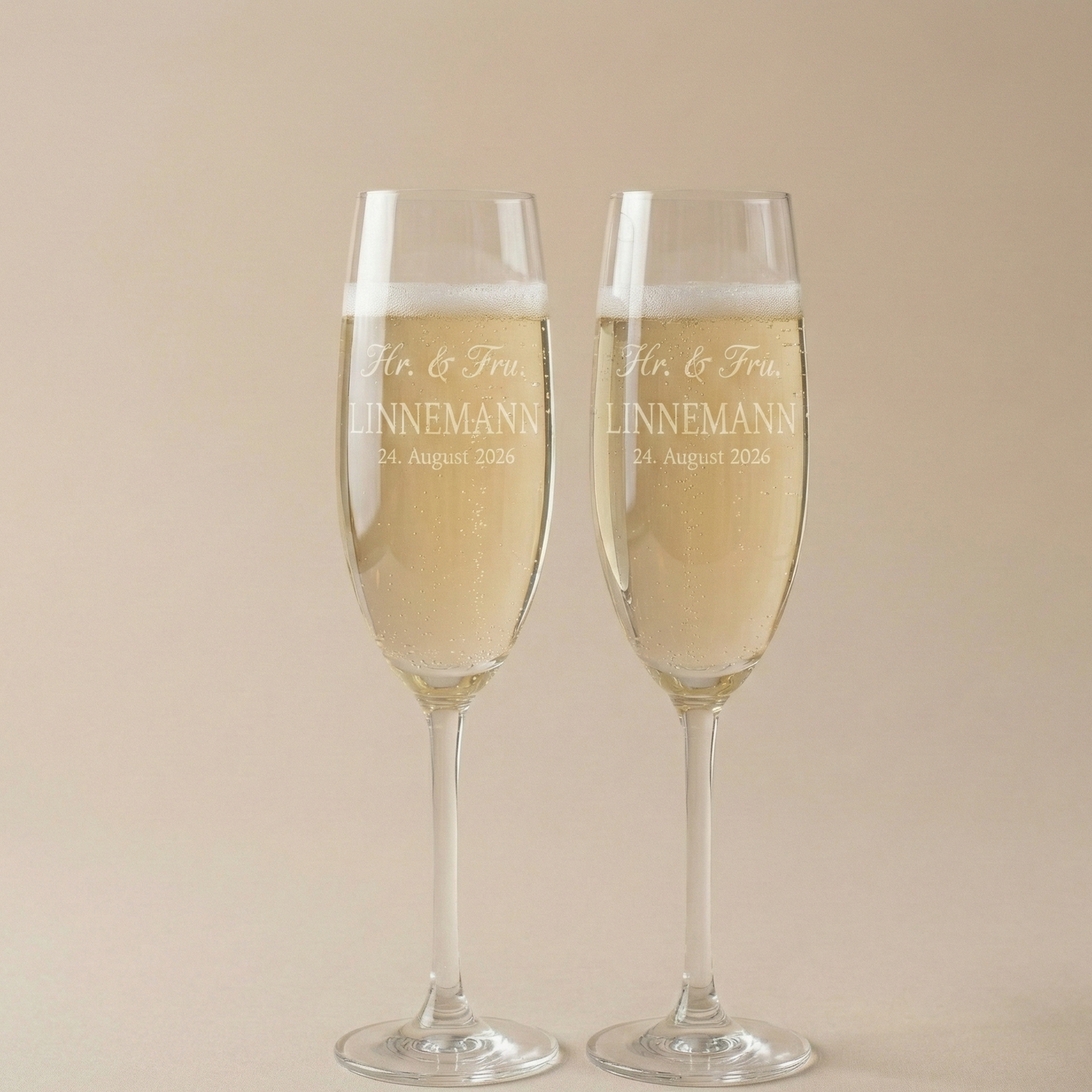Personligt Graveret Champagneglas
