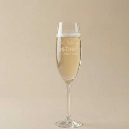 Personligt Graveret Champagneglas